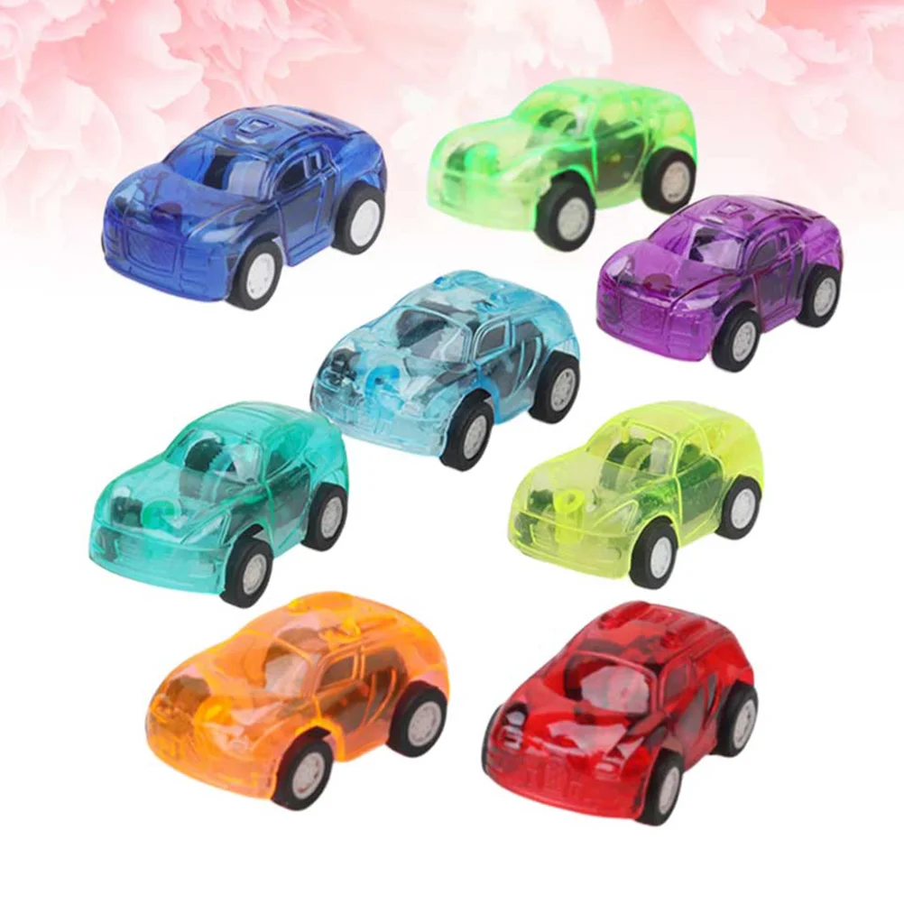 36PCS Kids Pull-Back Car Toy Mini Car Model Candy Color Car Toy Children Early Learning Toy (Random Color)