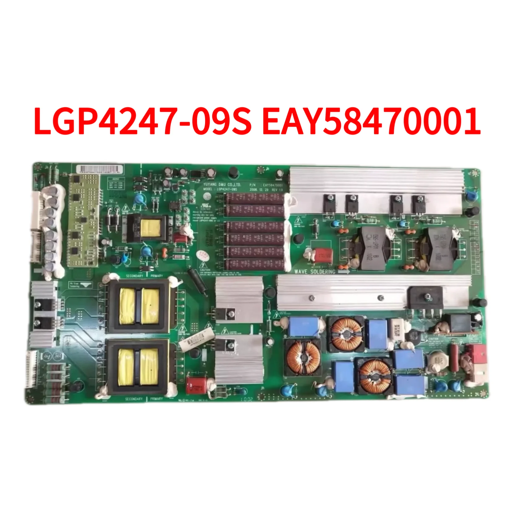 

Для 42SL80YD 42SL90QD 47SL90QD LGP4247-09S EAY58470001 плата питания в хорошем рабочем состоянии.