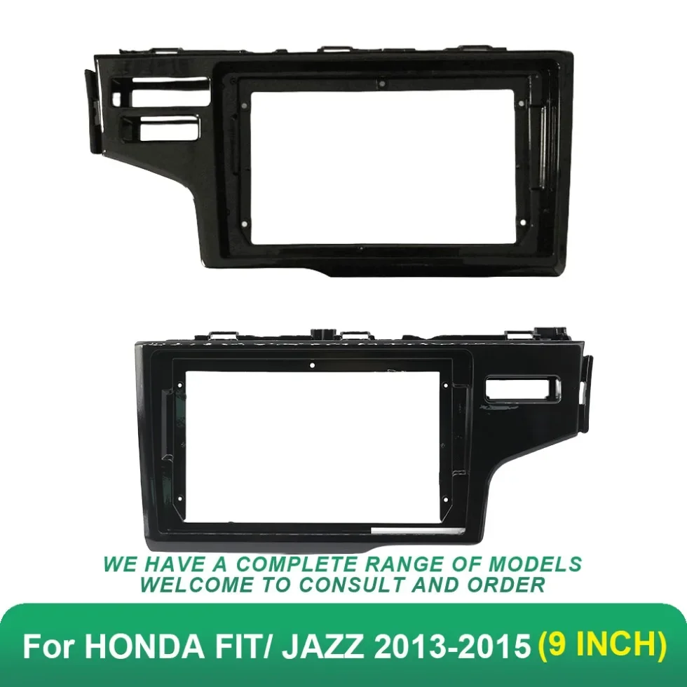 

For 2013-2015 HONDA FIT/ JAZZ (9Inch UV Black)Car Radio Fascias Android GPS MP5 Stereo Player 2Din Head Unit Panel Dash Frame