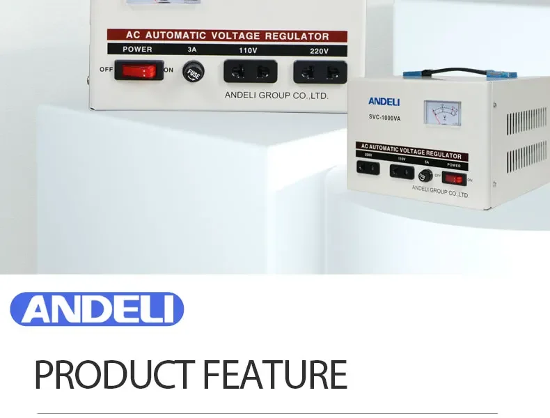 ANDELI SVC-5000VA Estabilizador de tensão monofásico 5KW Regulador de tensão totalmente automático