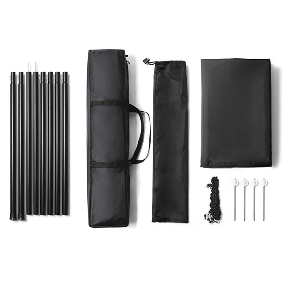

Camping Canopy Car Side Awning Family Gatherings White Black Outdoor Camping Gear Accessory Fishing UPF50 Sun Protection