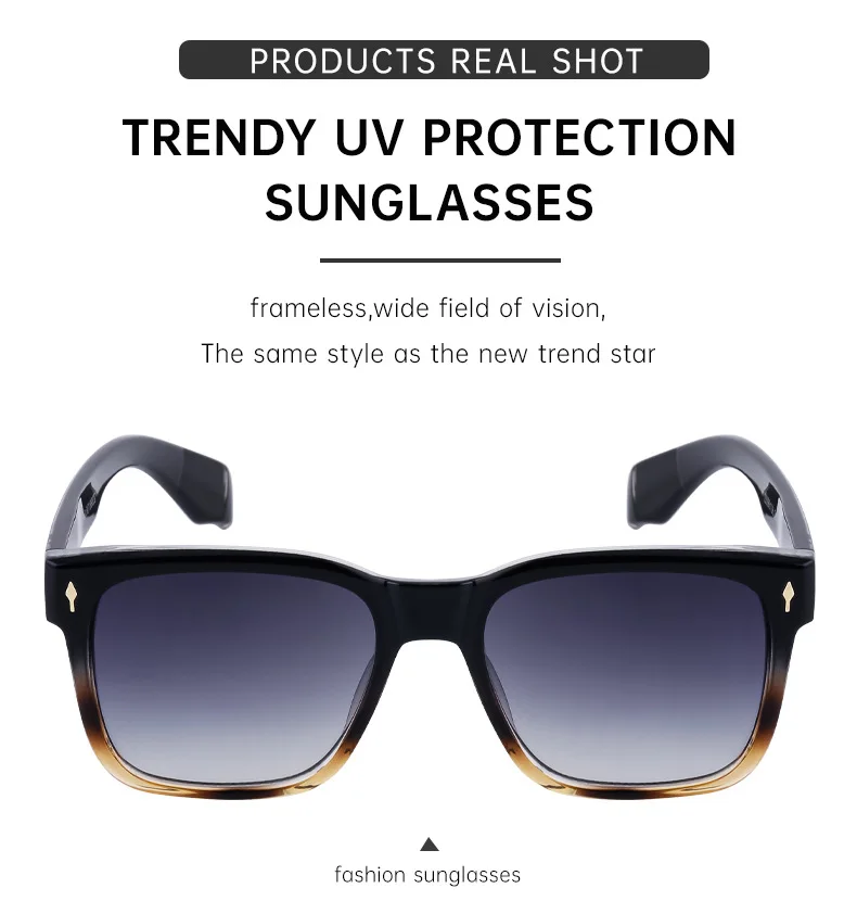 Neue quadratische Sonnenbrille für Männer Vintage Designer Sonnenbrille Frauen trend ige Luxus Retro Mode Brille Gafas de Sol Hombre Zonnebril – Detail 6