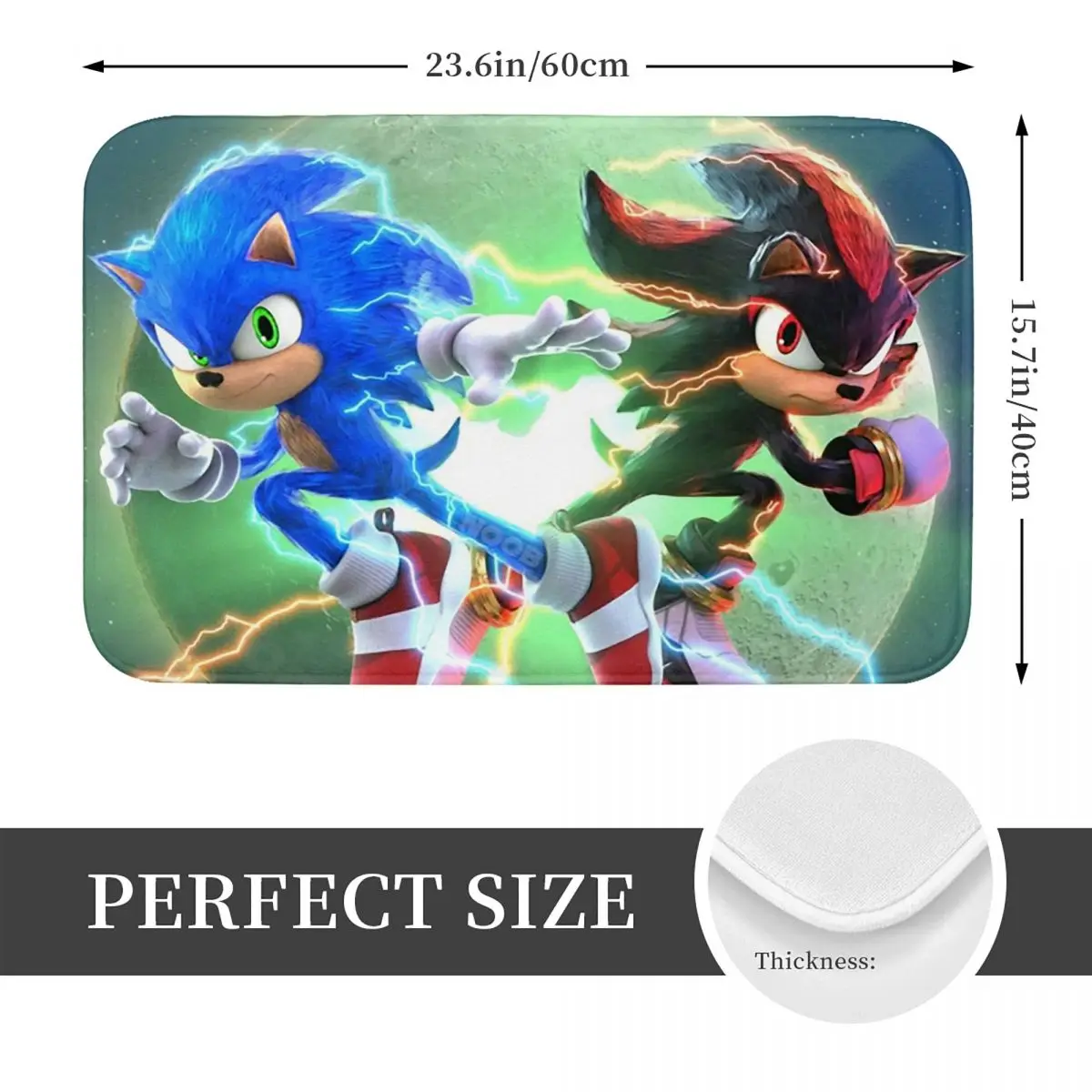 S-Sonic-S T-The-S H-Hedgehog-S Non-slip Doormat Floor Mat Absorbent Mat Carpet Rug for Kitchen Entrance Home Bedroom Footpad Mat