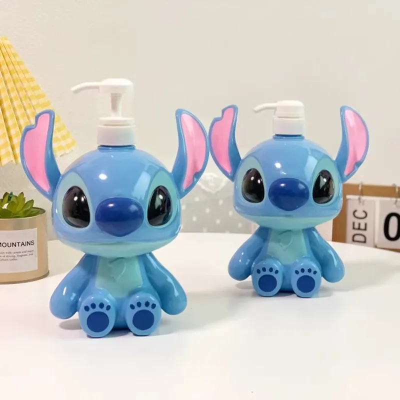 Botella exprimible bonita de punto para champú, jabón, loción, dispensador de bomba recargable de viaje, decoración de baño Kawaii, Idea de regalo