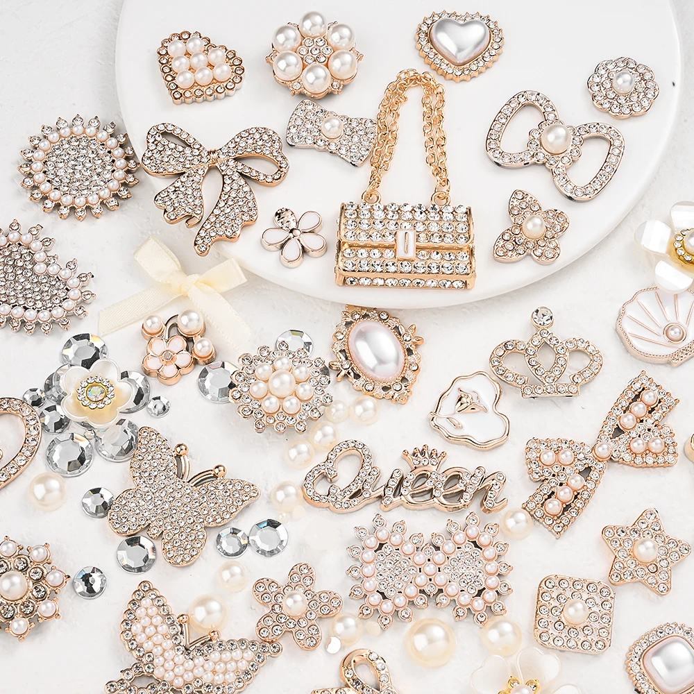180g Strass-Perlen-Aufnäher-Set mit flacher Rückseite, 3D-Schmetterlings-Dekoration für DIY-Schmuckherstellung, Haar-Accessoires und Schuhdekoration – Detail 4