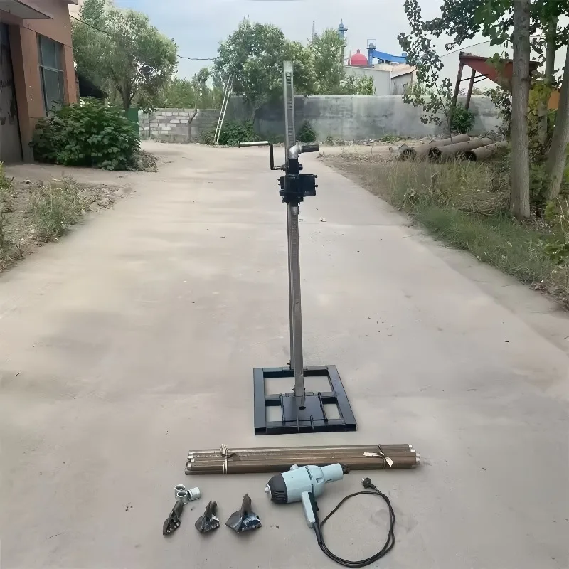 

Mini Handheld 2KW Electric Underground Water Rig – 6-Inch Small Deep Well Drilling Machine with Core Motor