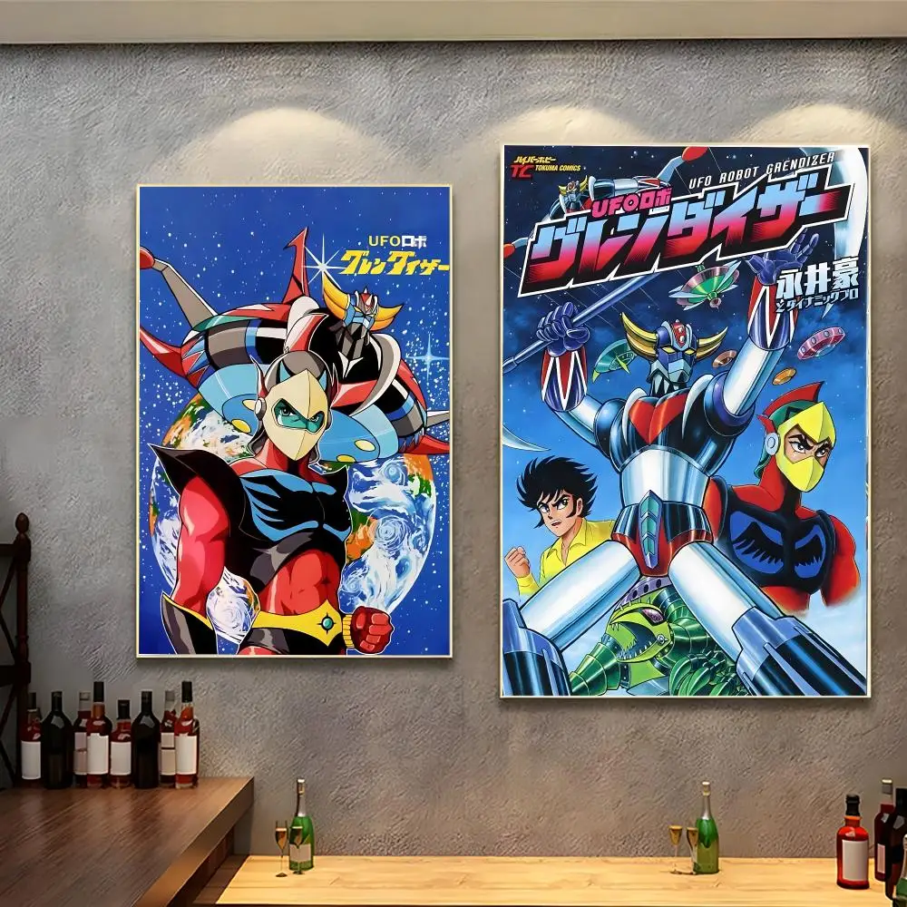anime mecha U-UFO Robot Goldorak Poster Modern Indoor Wall Decor & Aesthetic Home Space Design