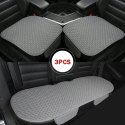 Car seat cover front/rear flax seat protect cushion automobile seat cushion protector pad car covers mat protect