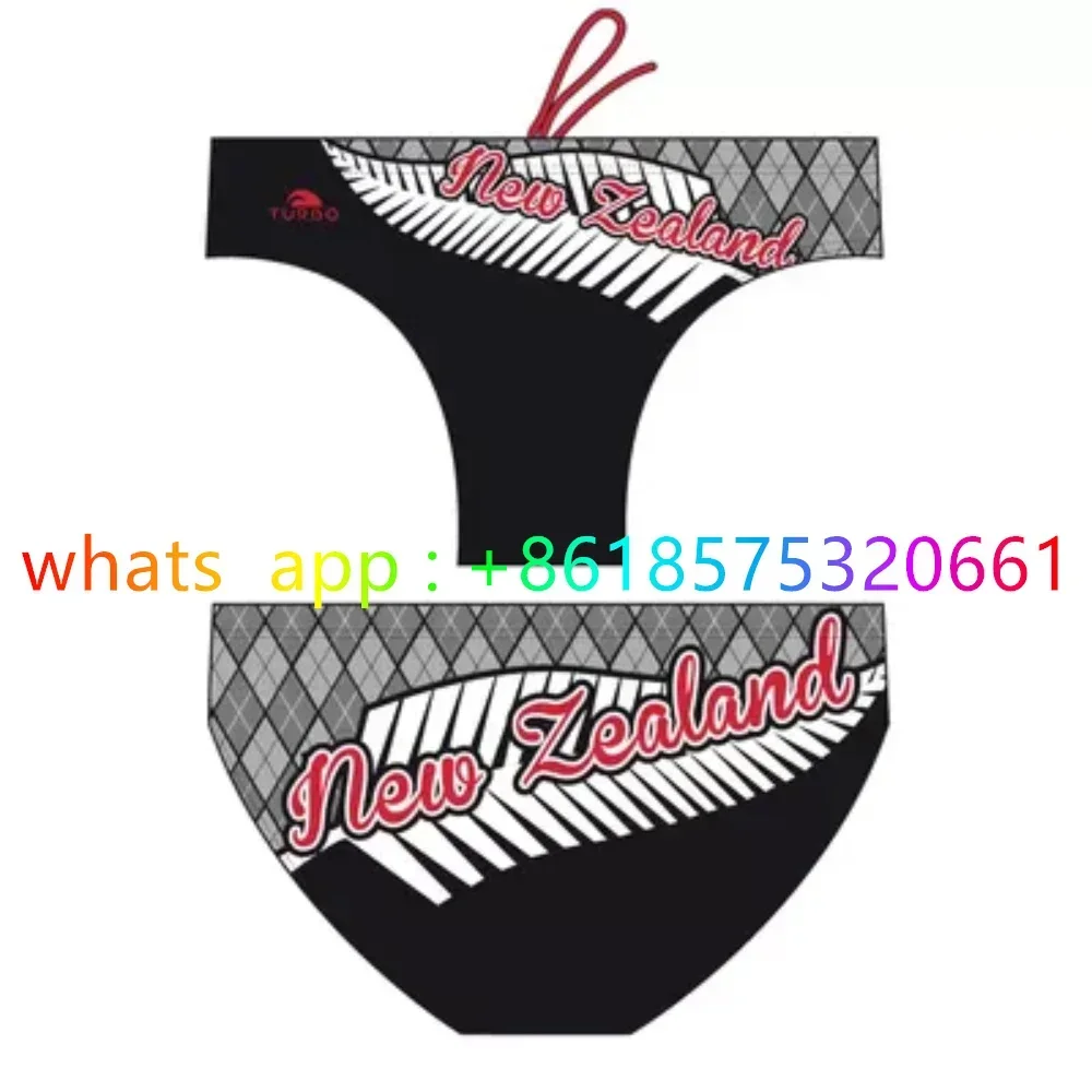 Men's Professional Racing Swimming Trunks Fabric High Elasticity Briefs Swimming Jammer Summer Beach Tight Surfing Briefs