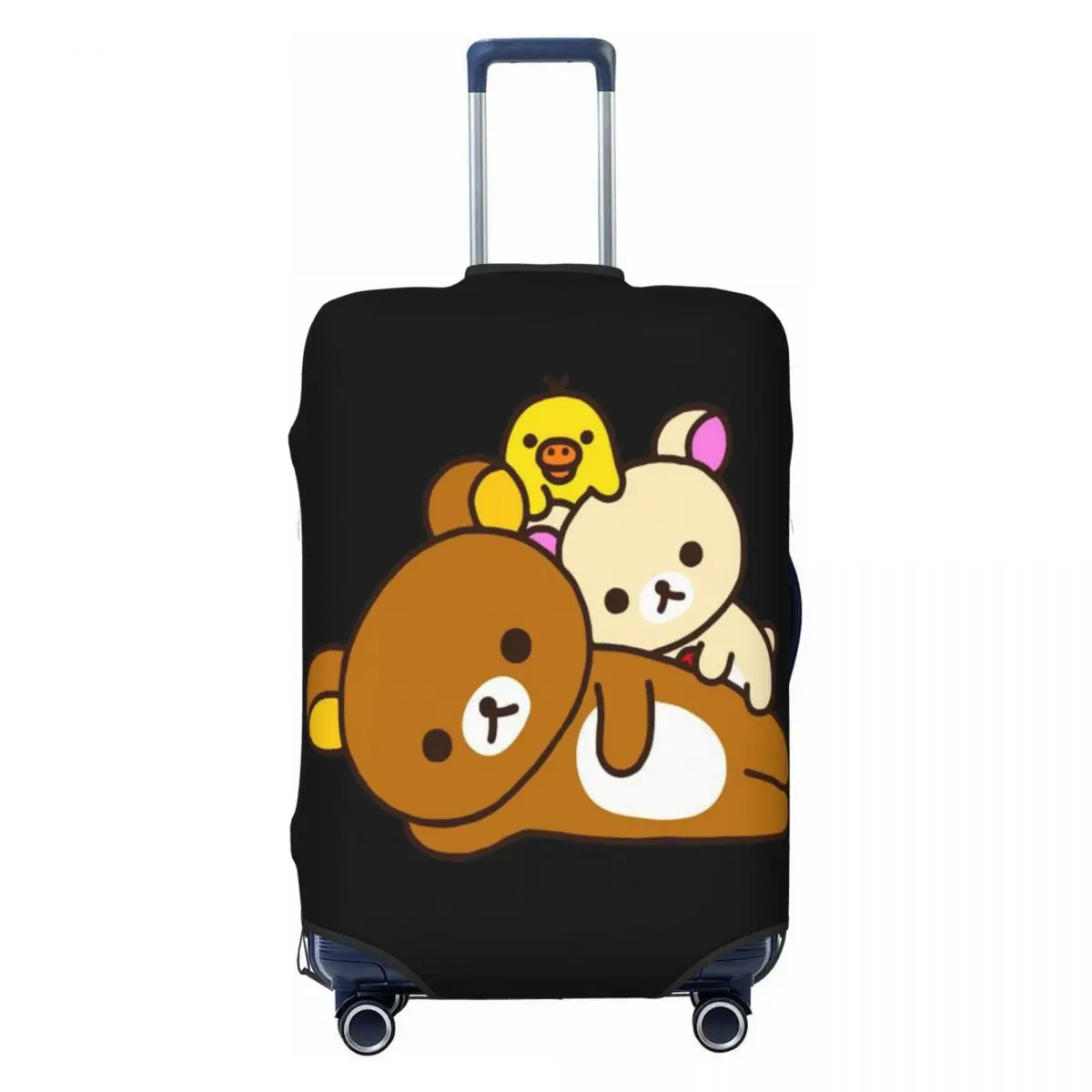

Custom Rilakkuma Cartoon Travel Luggage Cover Dust Proof Suitcase Cover Protector Fit 18-32 Inch