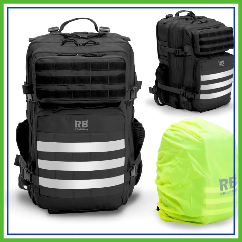

Xtreme 45L Tactical Backpack for Travel, Gym, Rucking, Laptop Sleeve, Stick Holder, Rain Cover