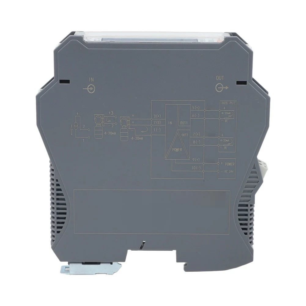 Industrial 4-20mA to 0-10V Signal Isolator with 1 Channel Configuration and DC15-36V Power Supply for DIN Rail Enclosures