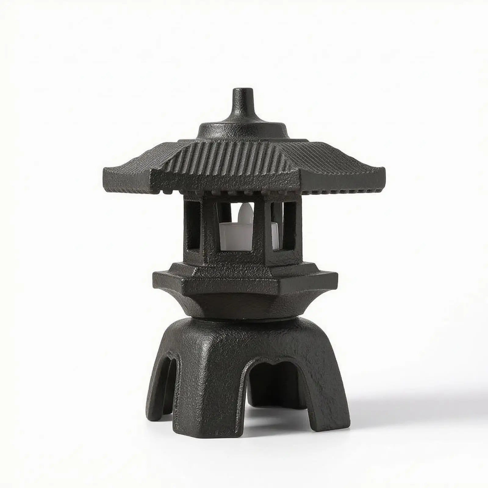 Cast Iron Lantern Classic Candle Holder Vintage Lantern for Reading Nook Tea Table Home Decoration