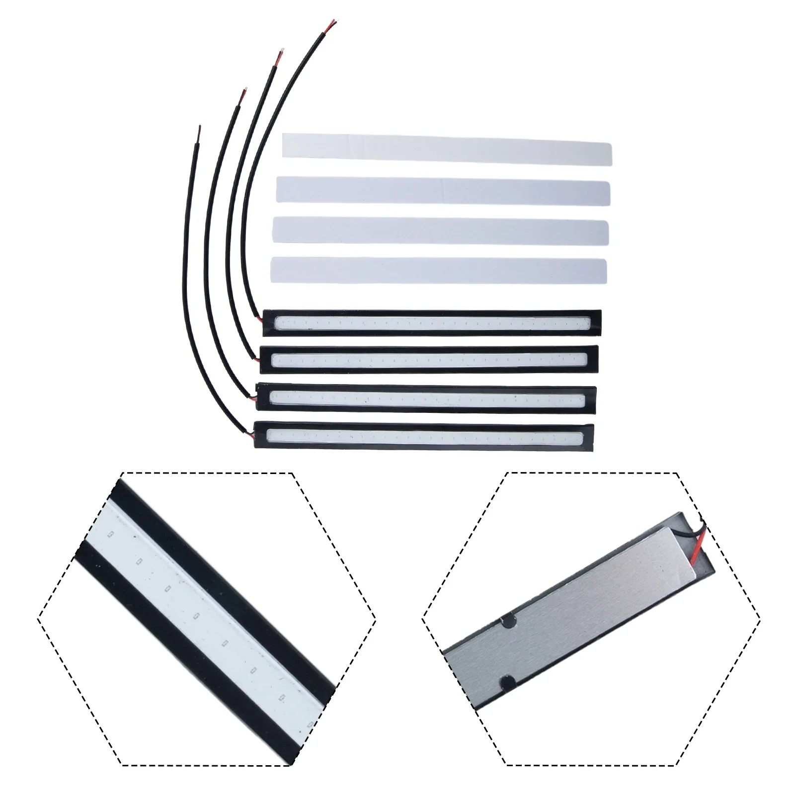 Blue LED Light Bar เรือมารยาทไฟ DC 12V Marine Grade RVs กันน้ํา 12 โวลต์ 170 มม.X 17 มม.X 5 มม.6.7 นิ้ว