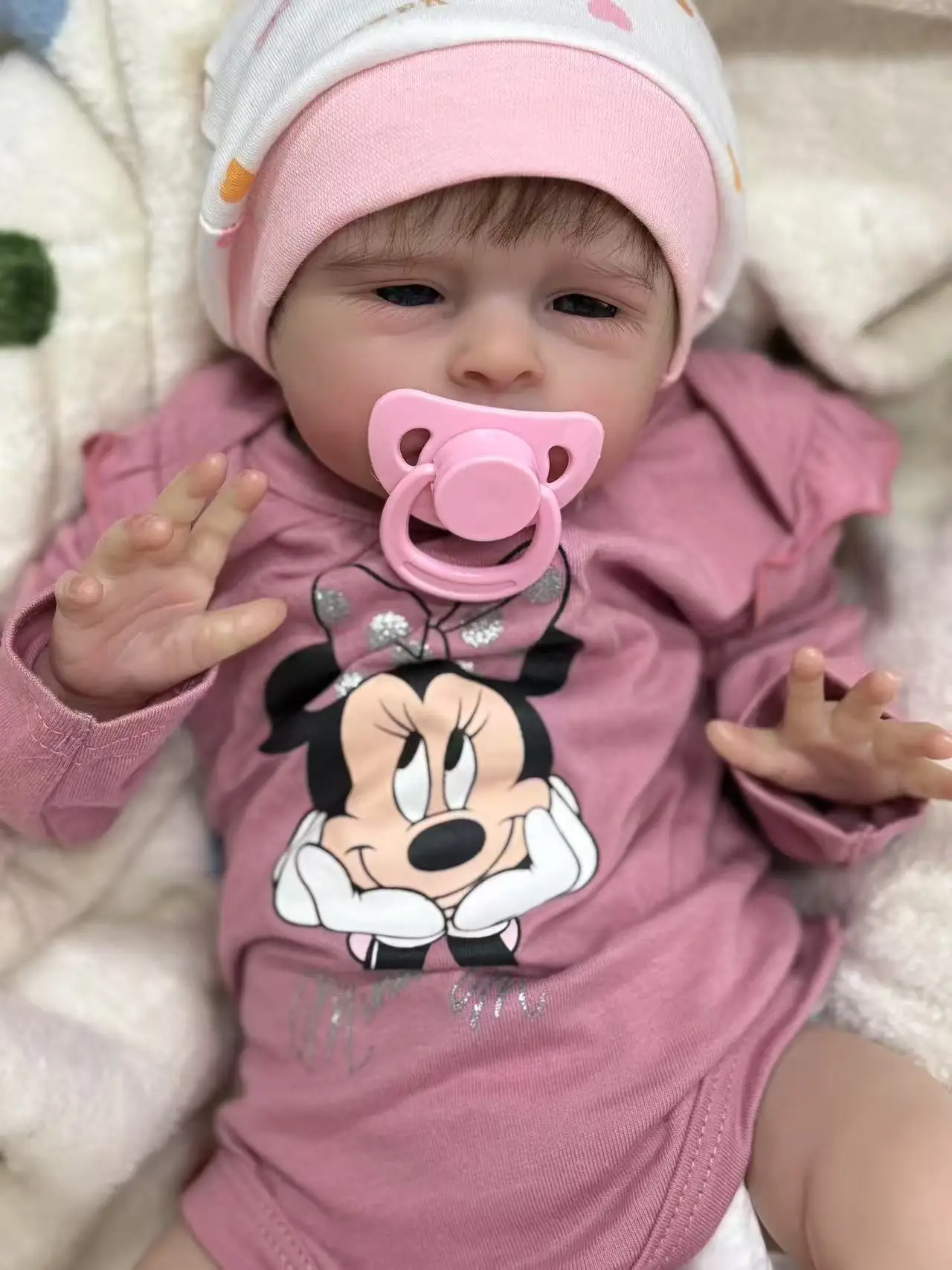 

FBBD индивидуальная ограниченная поставка 19 дюймов Reborn Baby Levi с укорененными волосами, уже готовая кукла, рождественский подарок