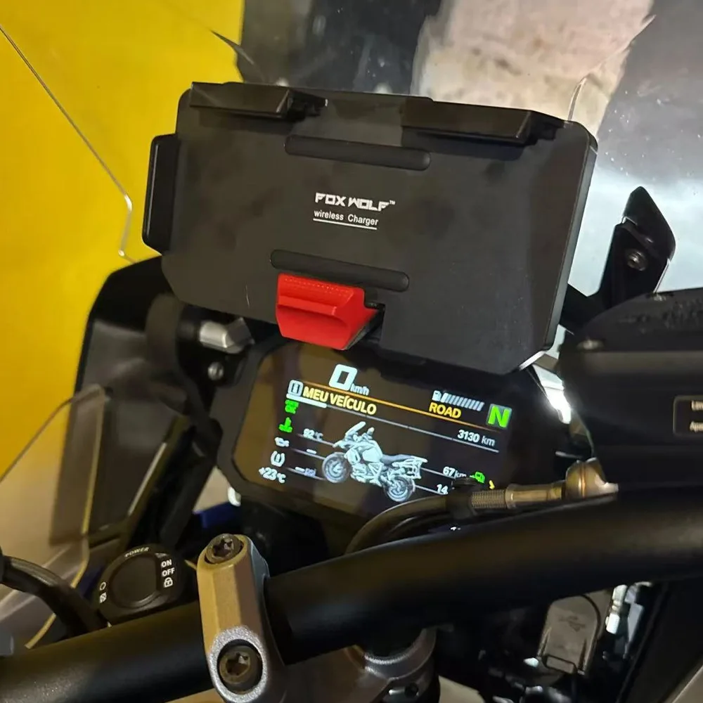 

Для BMW R1250GS ADV Беспроводная зарядка мобильного телефона Навигационный кронштейн F900GS R1250 GS Мотоцикл Беспроводная зарядка R1200GS ADV