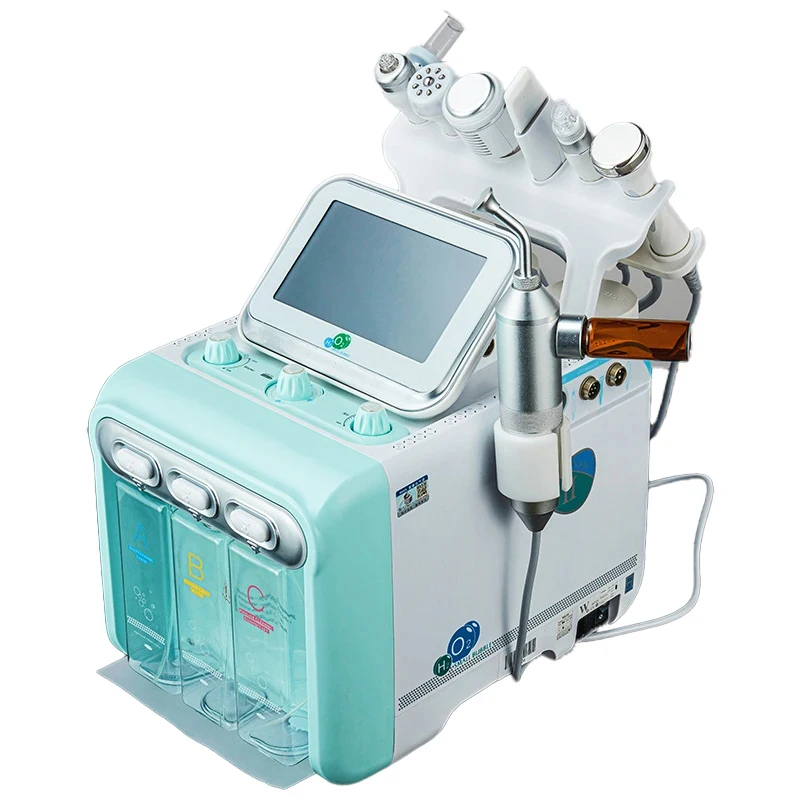 Instrument na bazie wodoru i tlenu do czyszczenia i odsysania zaskórników i pryszczy, stosowany w salonach kosmetycznych