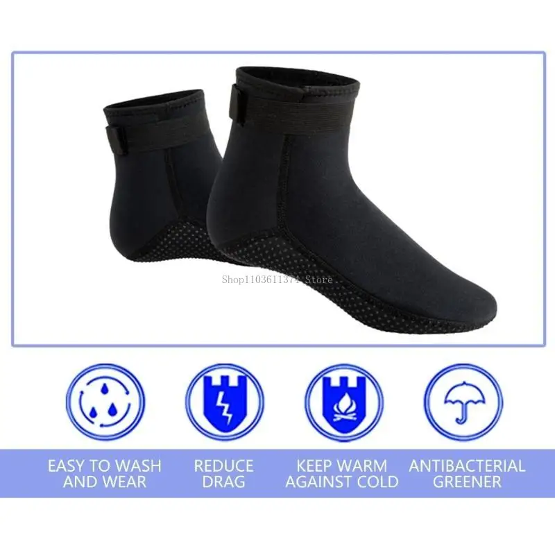 

Носки для гидрокостюма, неопреновые носки 3 мм, термонескользящие носки для дайвинга для мужчин и женщин, дайвинг, подводное