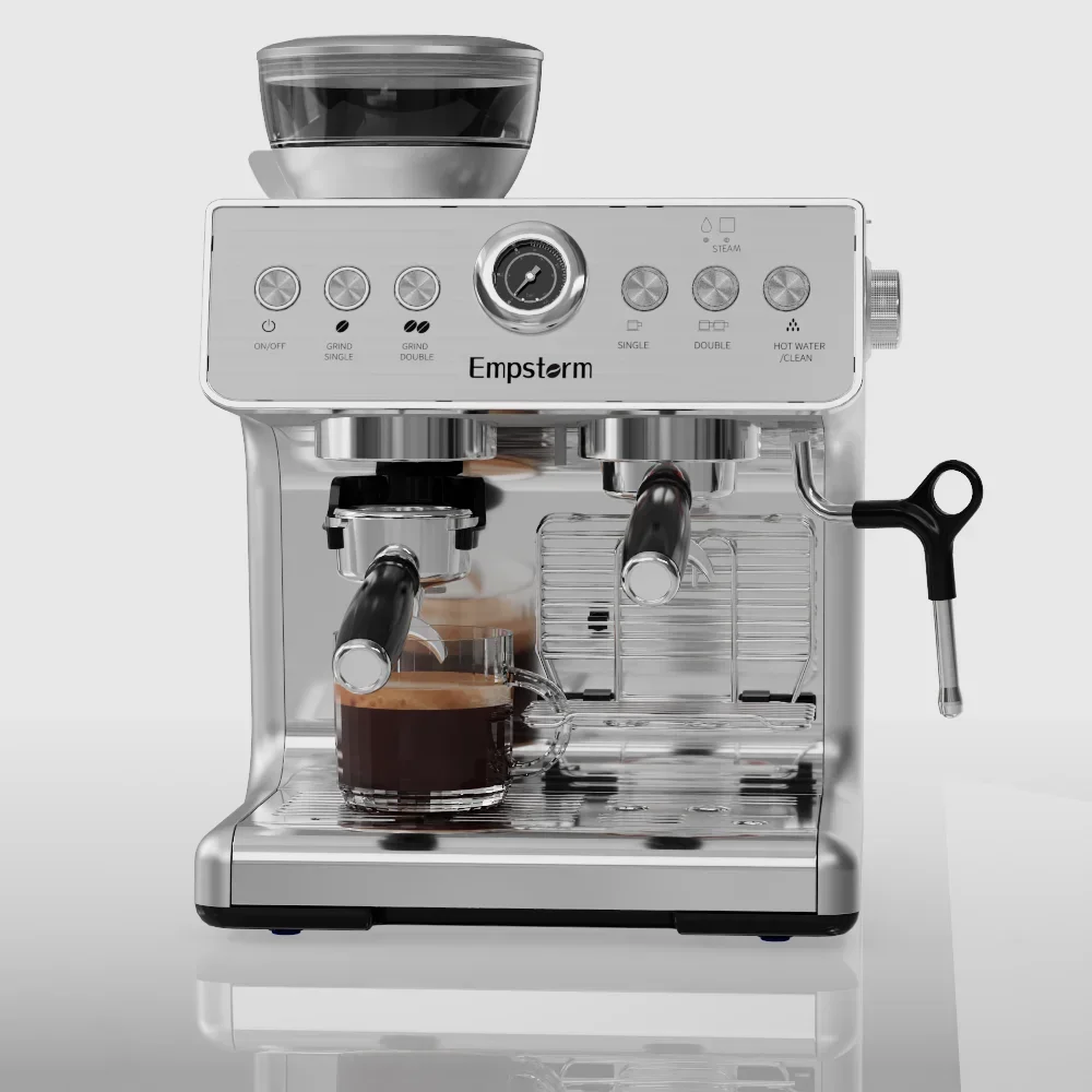 Manual Coffee Maker Espresso Coffee Machine With Grinder