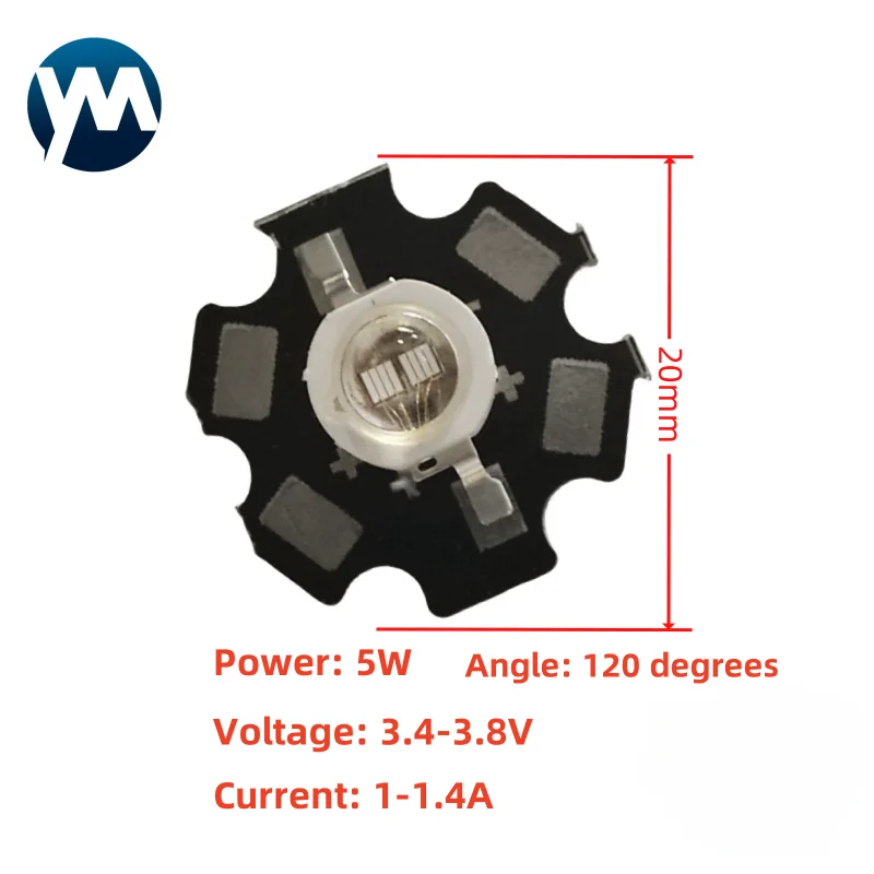 

5W uv printer led lamp uv lamp chip 385nm uv lamp curing 395nm 405nm uv lamp 365nm uv light for inkjet printer