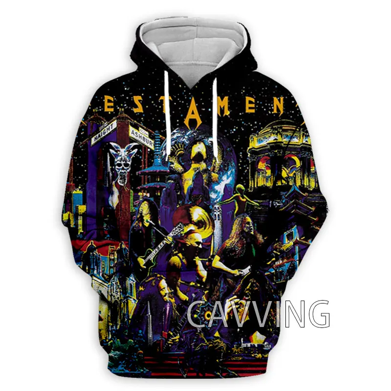 Testament Band 3D Printed Fashion Hoodies Sweatshirts Harajuku Hoodie Sweatshirts Tops Clothing for Women/men