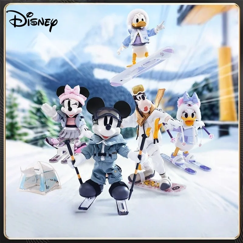 

Disney Mickey Mouse Hand Model Chunri Ski Club Series of Urban Escape Plans Animation Cartoon Desktop Decoration Peripheral Toys