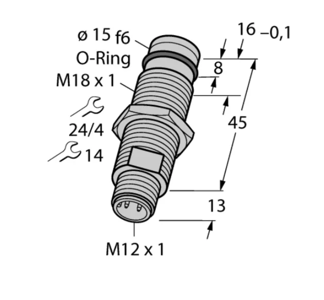 Sonda capacitiva inductiva del sensor BID2-G180-AP6-H1141/S212 Interruptor de proximidad