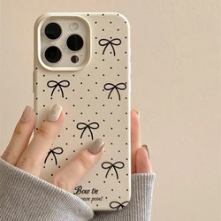 Leuke Boog Siliconen Lederen Case Voor iPhone 11 Case iPhone 16 13 12 14 15 Pro Max 14 15 16 Plus Zachte Schokbestendige Telefoon Cover Funda