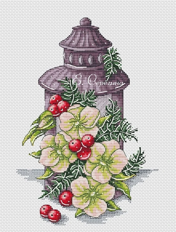 Chinese Cross-Stitch Kits, Embroidery Needlework Sets, Lantern and Flower, 26-34, 16CT, 14CT, 18CT, DIY, Winter