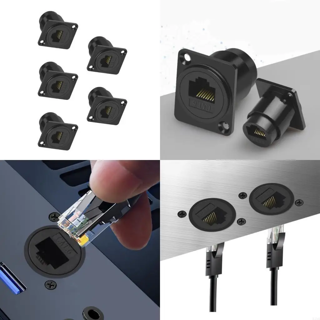 

K3NB RJ45 Коннектора сетевая панель Mount Mount Cat6 Интернет RJ45 Удлинительное настенное крепление