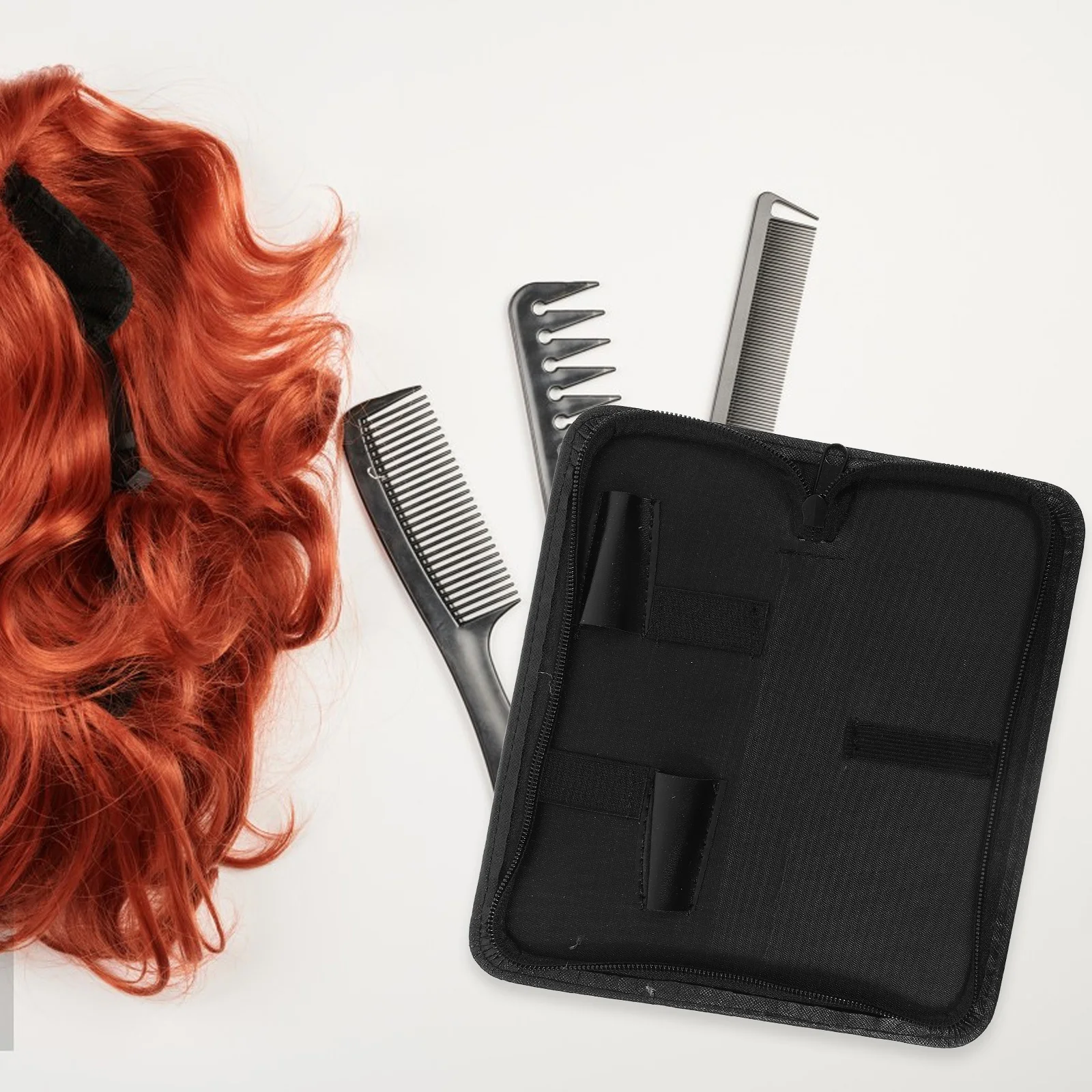 

1pc Bag For Premium Compact Zipper Zipper Bag For Scissors Storage Case Salon Barber Home Use Hair Scissors Carrier