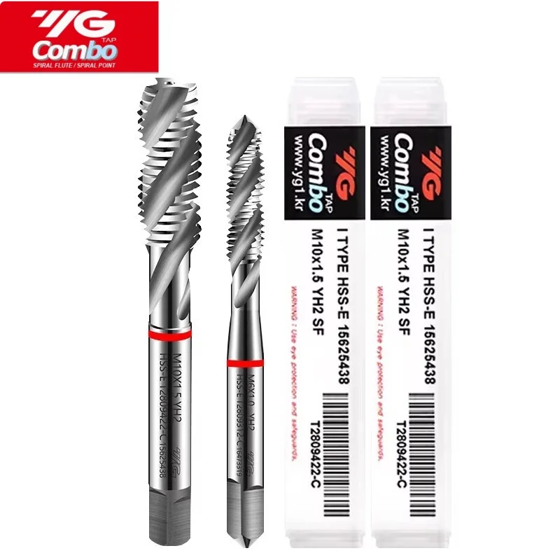 1PCS YG-1 T2809 Combo General HSSE Thread Spiral Tap M1M2M3M4M5M6 M8 M10- M27 M30 Processing for Cast Iron Steel Stainless AL