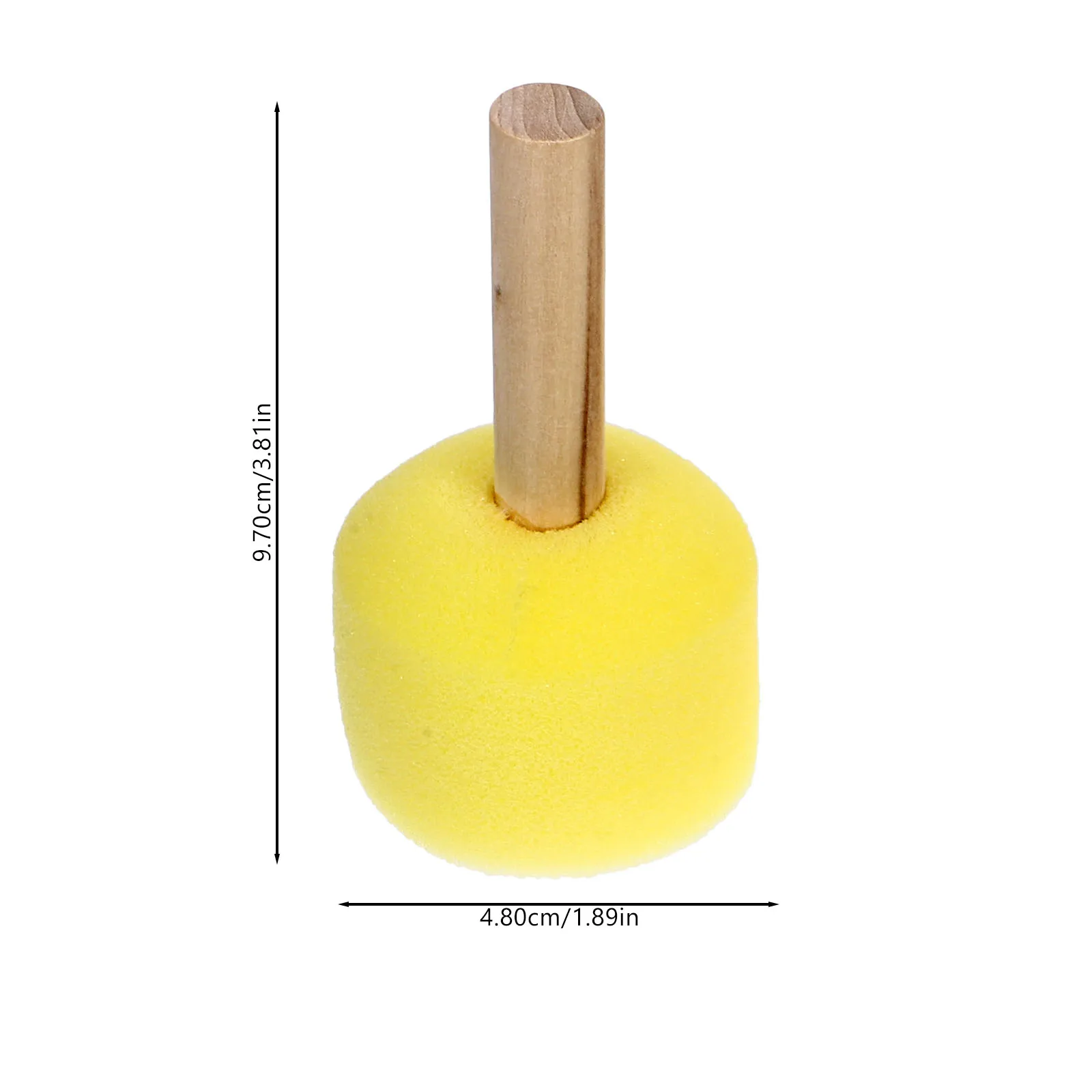 

10Pcs Round Paint Sponge Brush Set for Imagination Hands-on Ability Color Cognition Paint Sponge Brush