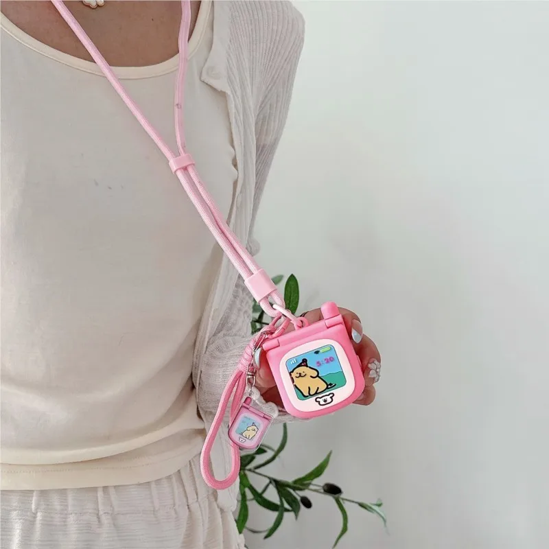 Urocze etui z lusterkiem i smyczą dla dzieci do Apple Watch Sport 1/2/3/4/5/6/7/8/9 generacji S10 S11 Ultra SE 38/45/41/44/42/46/49mm — zdjęcie produktu 6