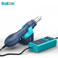 Bakon BK858S Hot Air Desoldering Gun Portable Soldering Repair Tools  Auto Sleep Digital Temperature Hair Dryer for Soldering