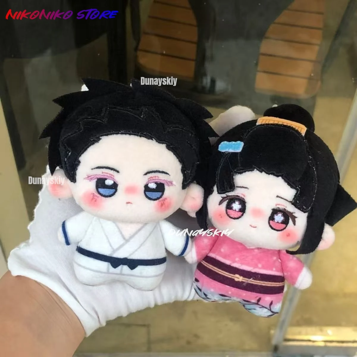 Anime Demon Akaza Koyuki Cosplay Figure Cartoon Plush Slayer Cute 10cm Stuffed Figurine Decoration Gifts 2025 New