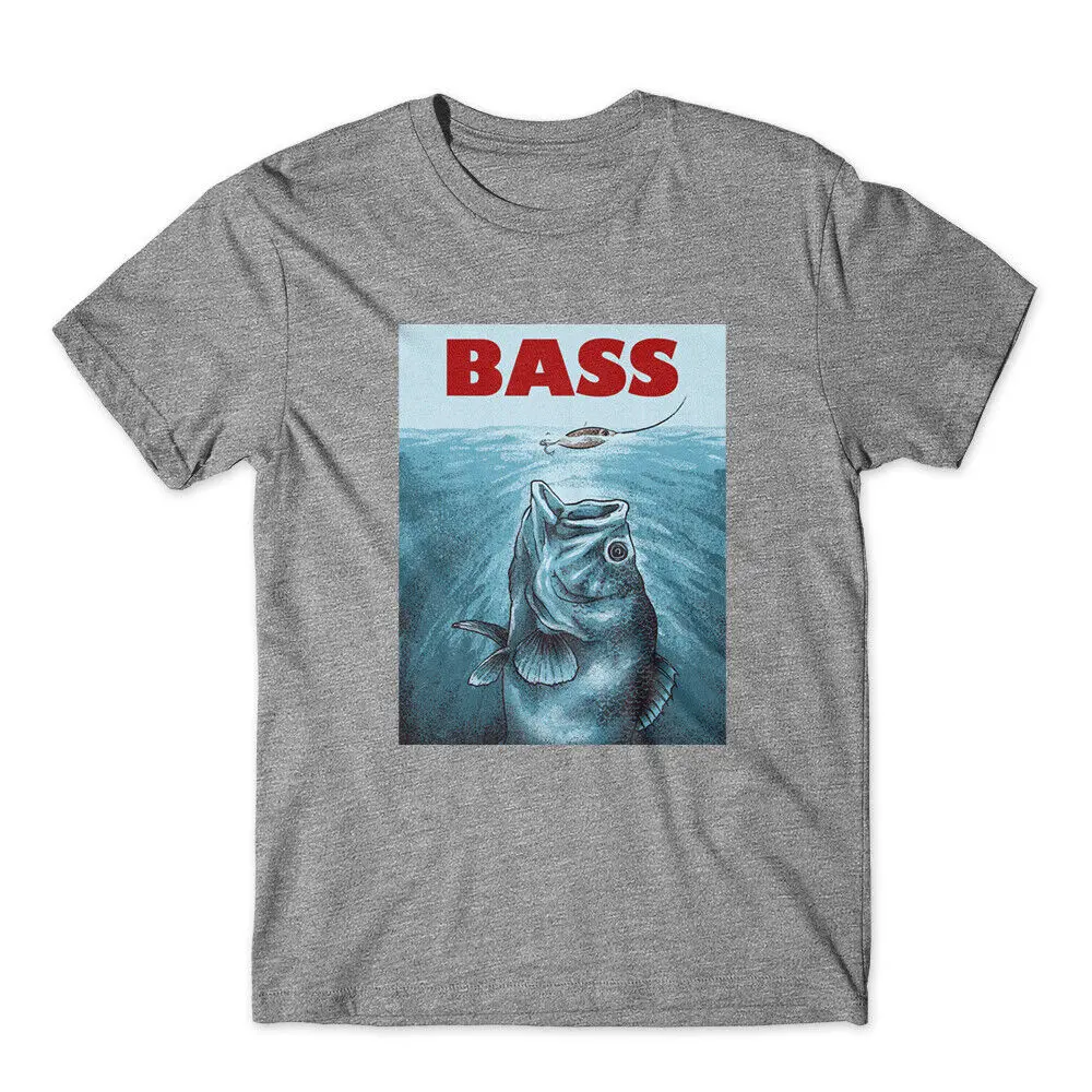 

Fishing Bass_2 T-Shirt 100% Cotton Premium Tee NEW