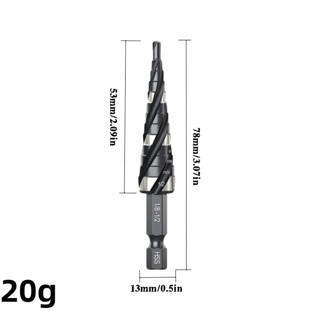 1/5PCS Nitriding Step Drill Bit Set High Carbon Steel Industrial-Drill Perforator Hole Cutter Tool For Home Improvement Tasks