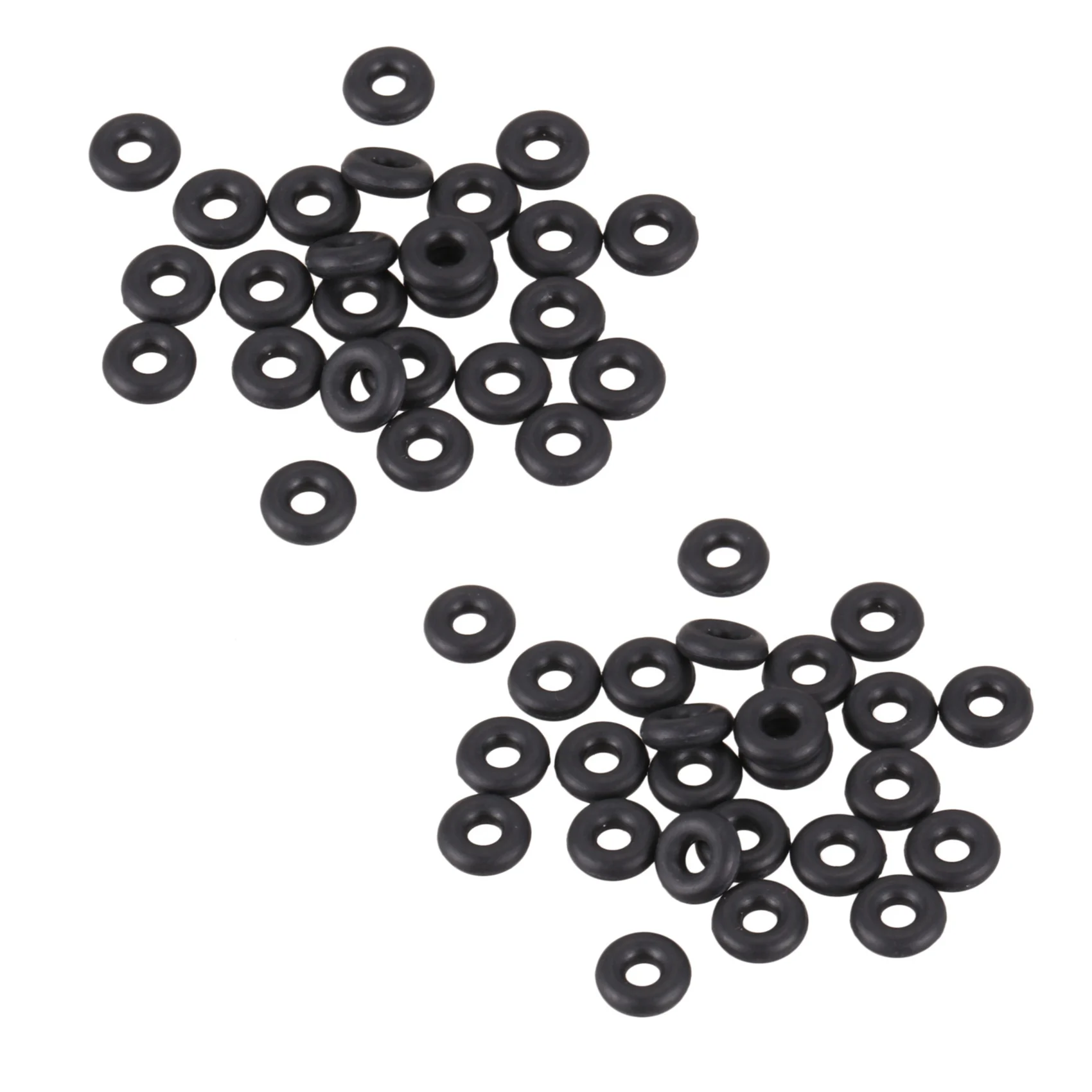 

40 Pieces 5.6 mm Diameter 1.8 mm Thickness Black Rubber O-Ring Oil Washers