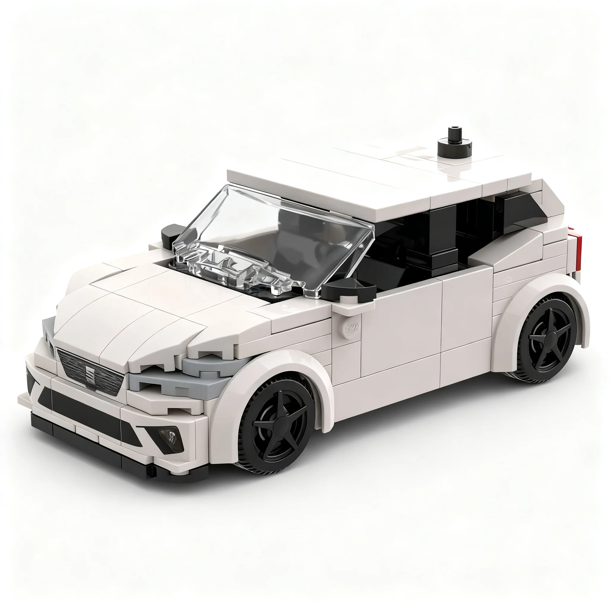 235pcs MOC City Champions SEAT Ibiza Model Christmas Gift Collectible Display DIY Assembly Collection And Ideas
