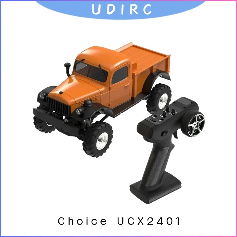 

SALVATOR UCX2401 1:24 Scale 4WD RC Crawler Truck, Off-Road Rock Crawler with LED Lights, 2.4Ghz Remote Control Car