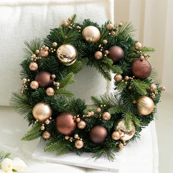 40cm Christmas Wreath For Front Door Window Wall Door Decorations Christmas Garland Ornament Navidad