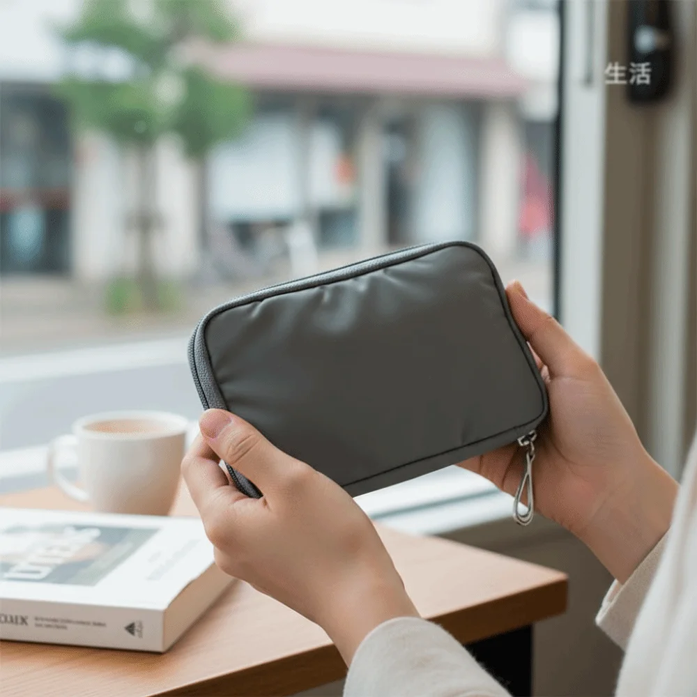 

Однотонная сумка для паспорта из нейлона, многофункциональный дизайн, дорожный кошелек, водонепроницаемый, ручной, портативный держатель для паспорта