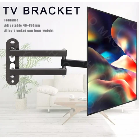 TV Monitor Mounts LCD LED Monitor Wall Mount Bracket Adjustable TV Screen Frame Steel Holder  Support For 14-26 Inches TV