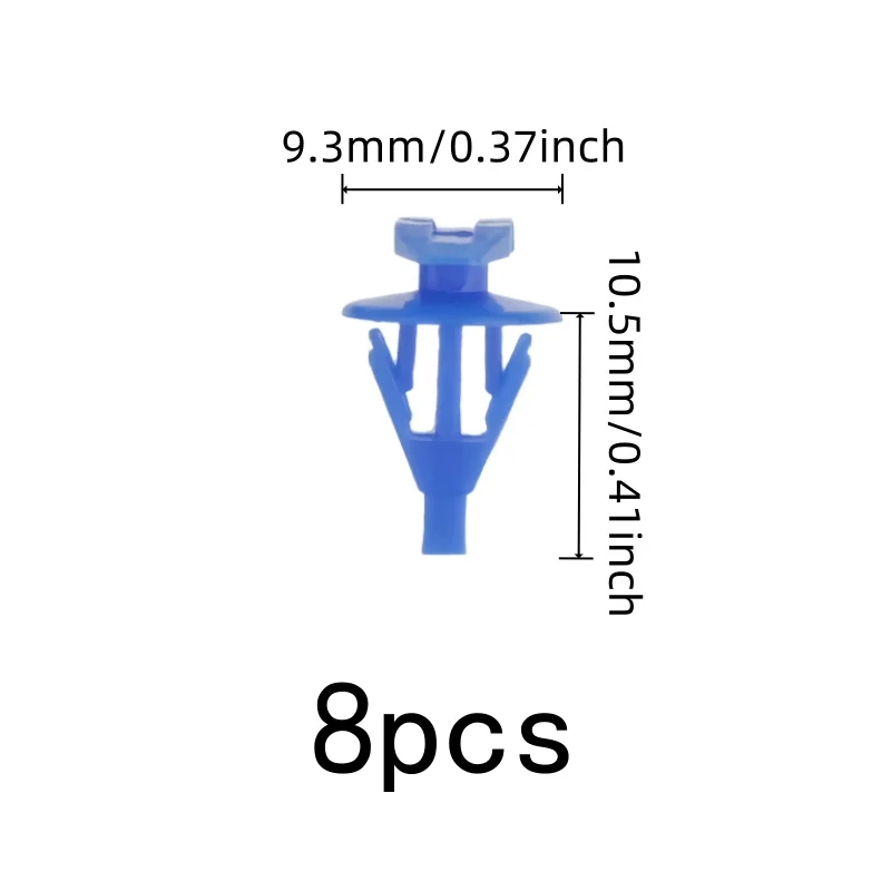 Anti-Aging Material Door Frame Seal Clips 8 pcs, perfect for Hood Seal Strips, Firm Snap Fit, Multipurpose