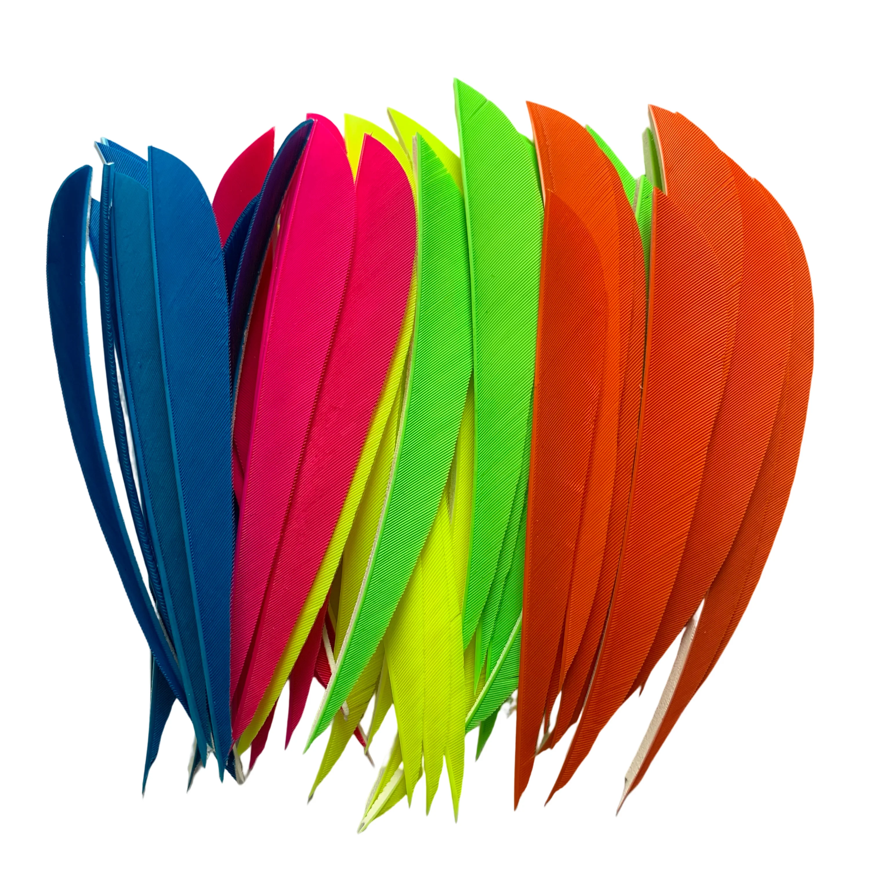 Plumas de pavo para tiro con arco, plumas naturales de ala derecha, 50 piezas, 5 pulgadas