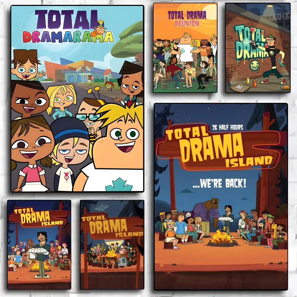 Comedy Animation T-Total Drama Poster Painting And Print Wall Art Picture For Home Room Decor Gifts