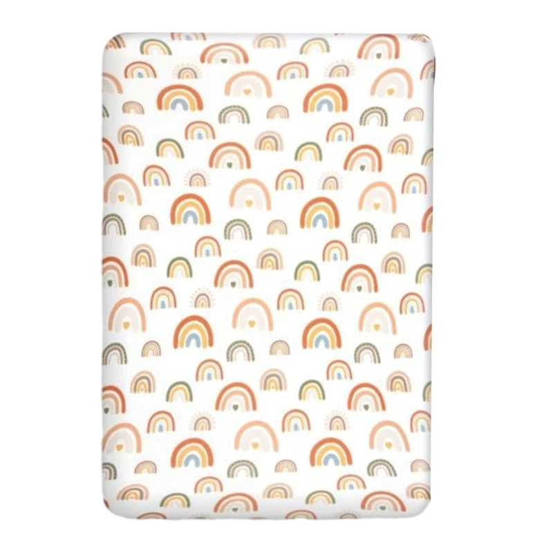 

Чехол для пеленания, мягкий эластичный хлопковый пеленальный коврик для малышей, новорожденных W3JF