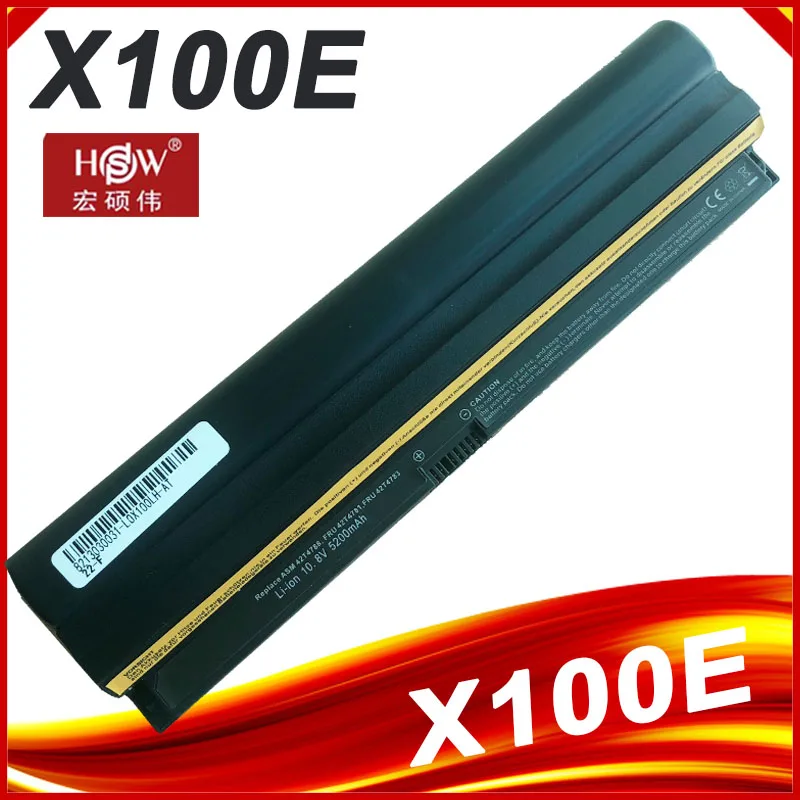 Аккумулятор для ноутбука Lenovo ThinkPad X100e 100e X120e Edge, батарея 5200 мАч, 11 дюймов, NVY4LFR NVZ24FR NVZ3BGE 0A36278 42T4889 42T4891 42T4893