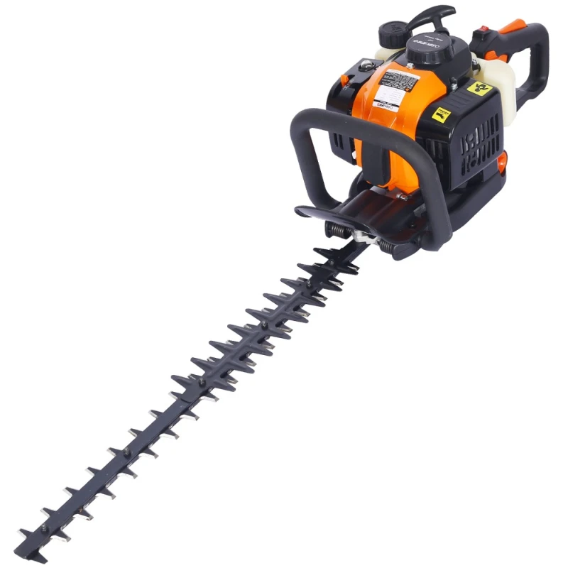

26cc 2 Cycle Gas Powered Hedge Trimmer , Double Sided Blade 24",recoil Gasoline Trim Blade